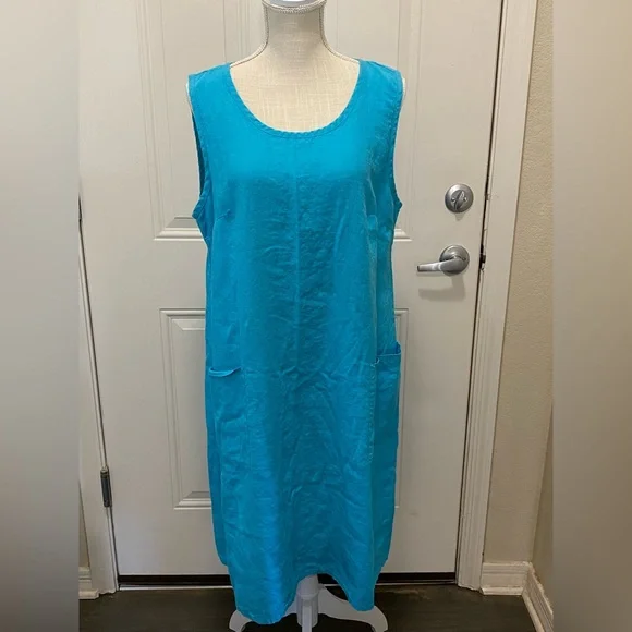 Flax Linen Dress - Picture 1 of 6